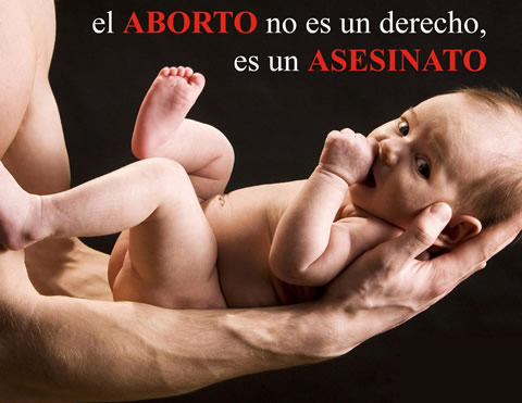 El aborto no es un derecho, es un asesinato.